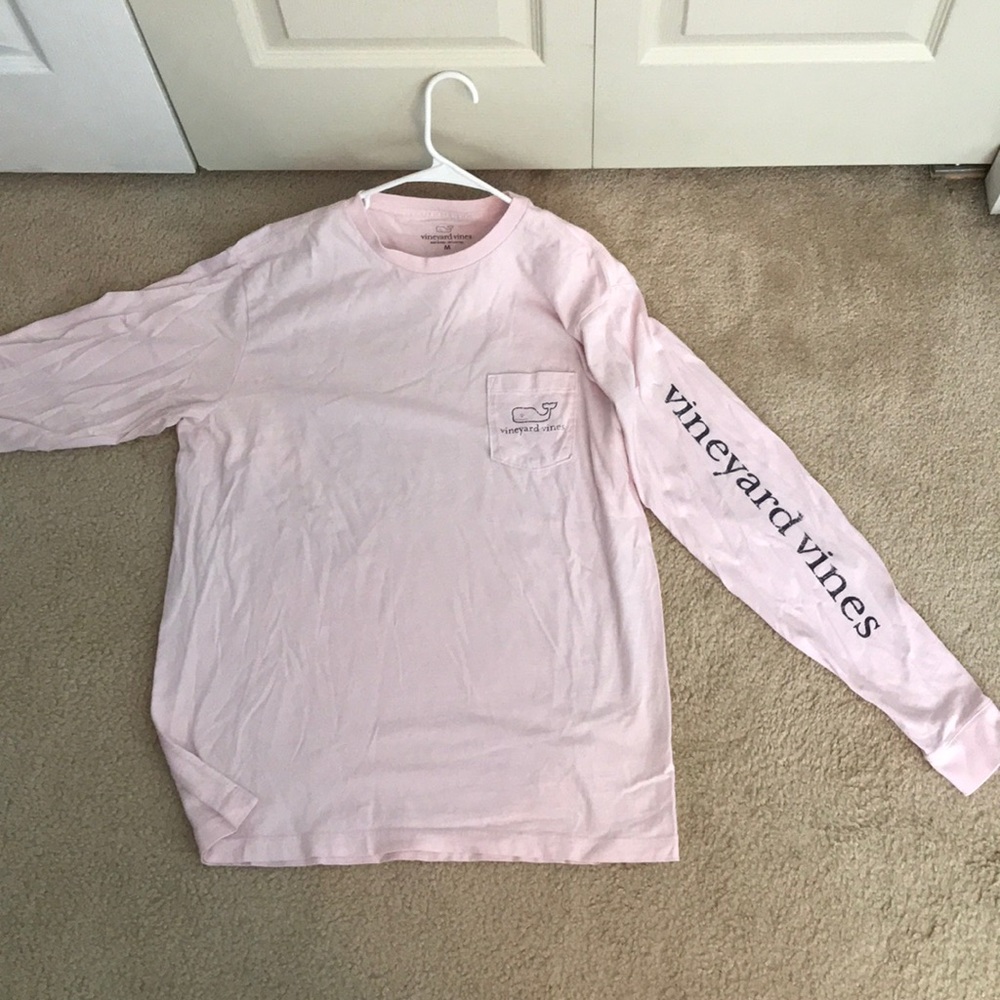 Pink Vineyard Vines long sleeve tee